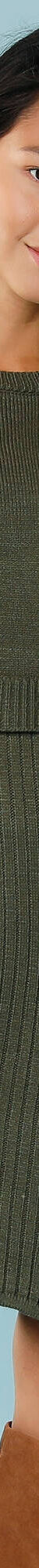 Robe pull effet portefeuille, Spécial Petites (kaki) Robe pull effet portefeuille, Spécial Petites (kaki)